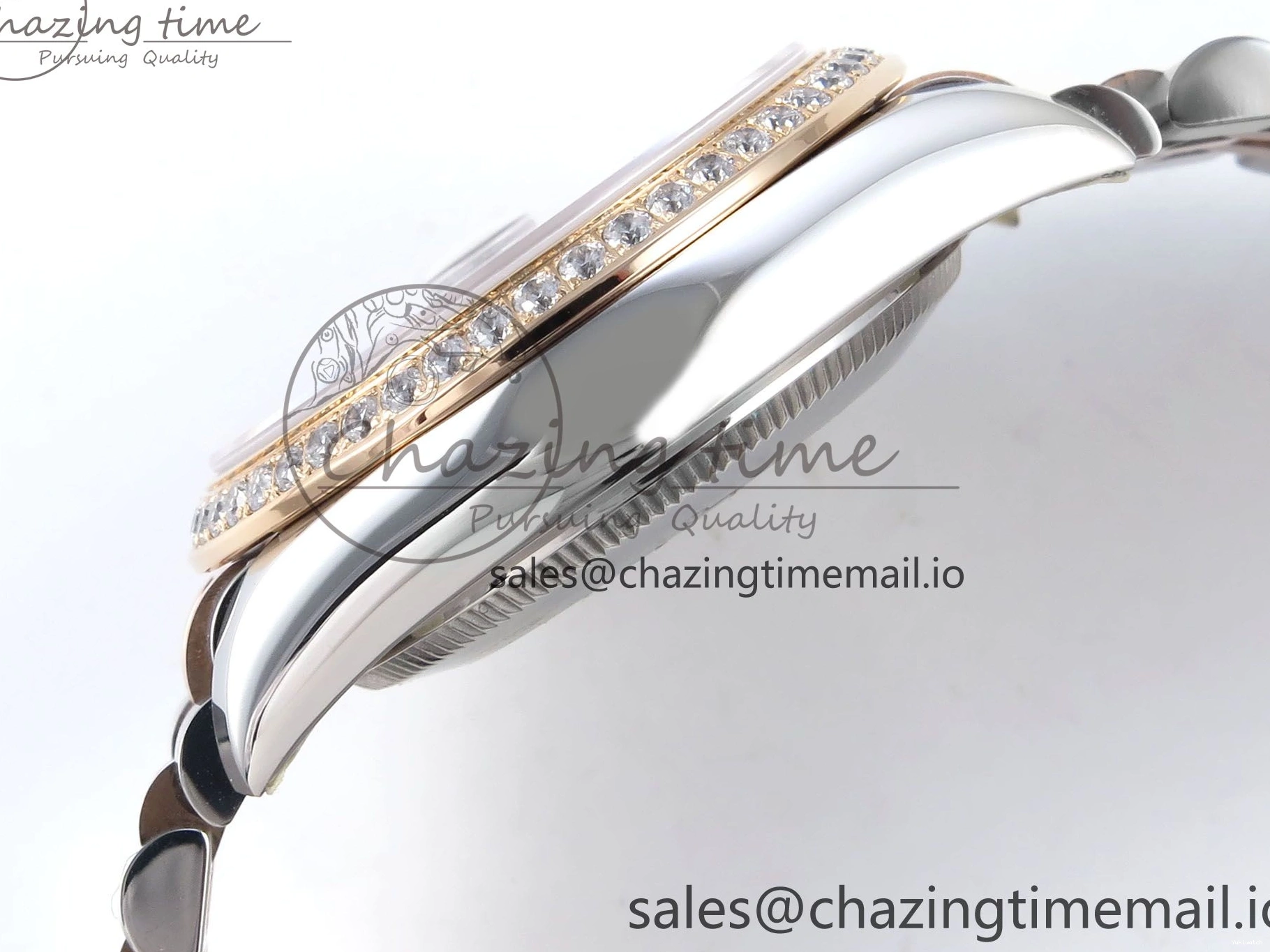 Bezel Diamonds DateJust 278381RBR Diamonds ARF 904L 1:1 Steel Dial Bracelet SS RG 31 Jubilee Edition Brown Best on ETA 2688 0402